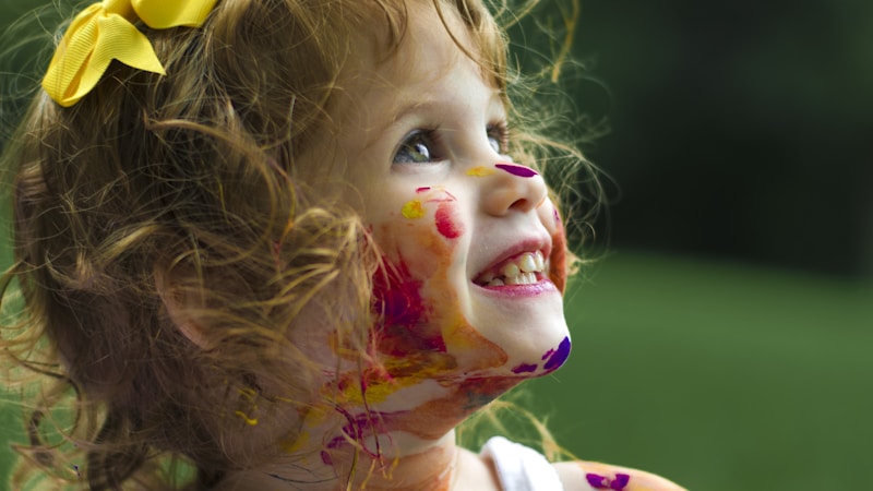 A happy child enjoying safe and age-appropriate content